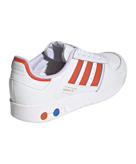 adidas new eea orange blau weiß|Adidas orange and white shoes.